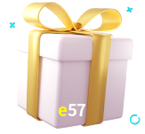 Receba seus bônus de boas-vindas no e57